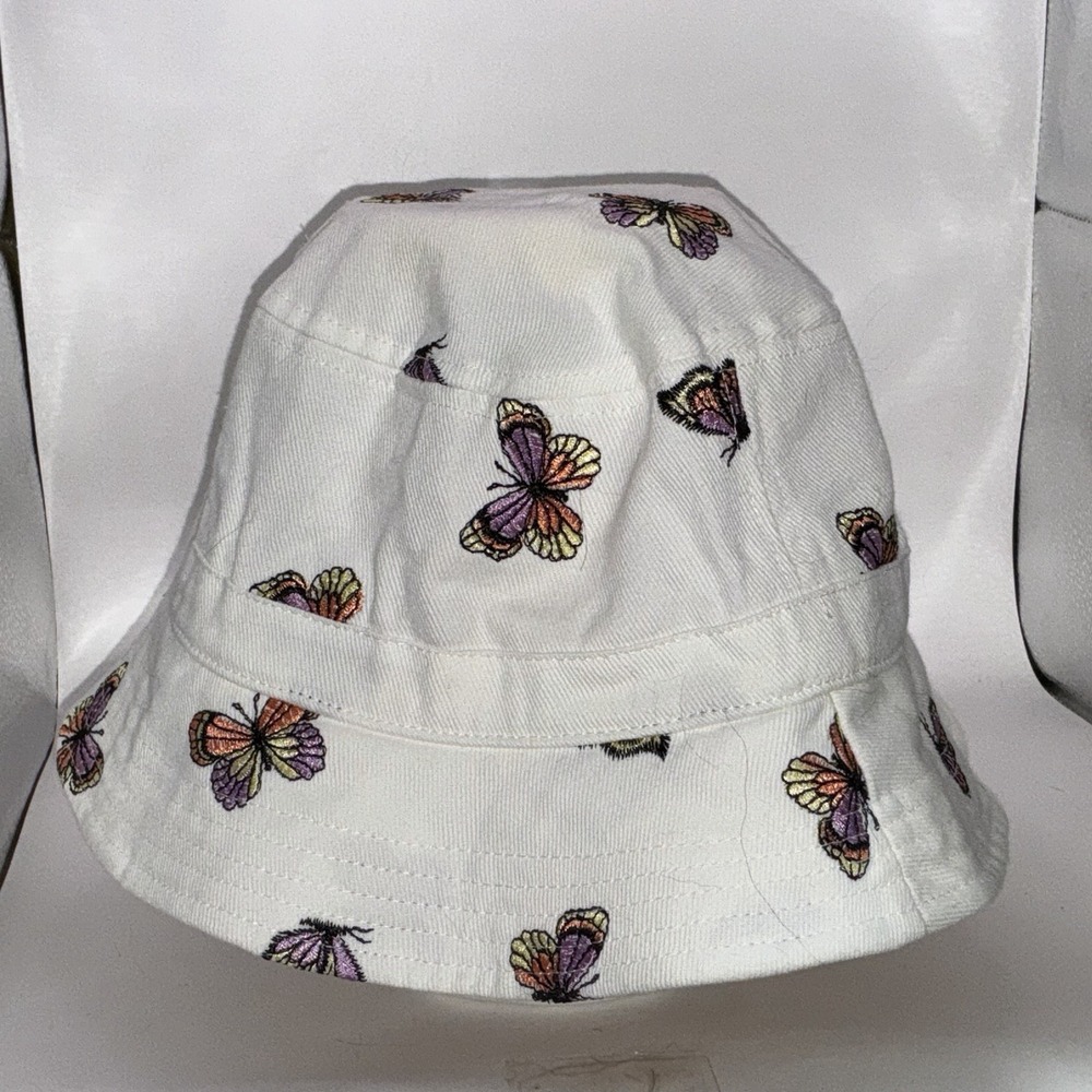 American Eagle Butterfly Embroidered Bucket Hat - One Size